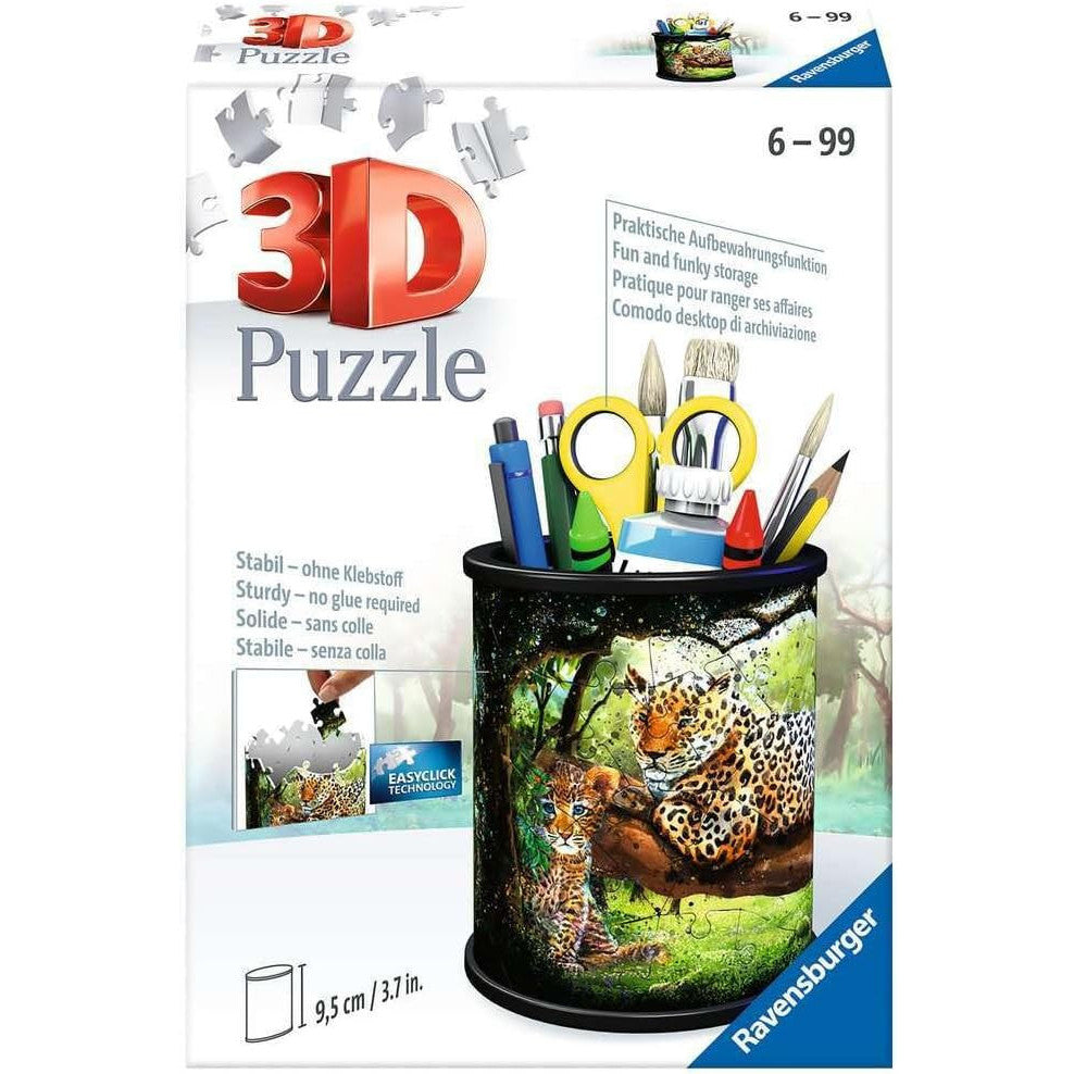 Ravensburger 3D Big Cats Pen Holder Puzzle – 54 Piece Organizer